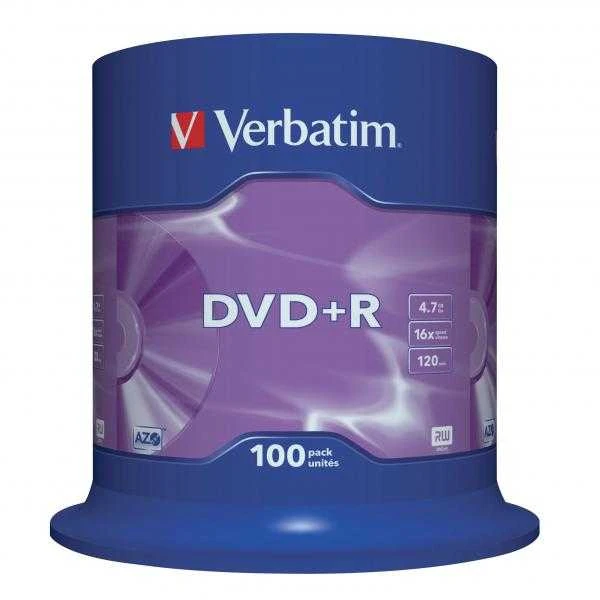 Mediarange Verbatim DVD+R Matt Sidabrinis 4,7 GB 100 vnt