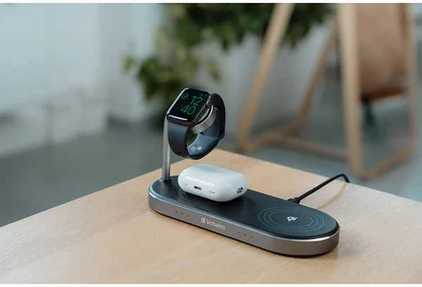 Verbatim WCS-03 universalus juodas USB belaidis greitasis įkroviklis