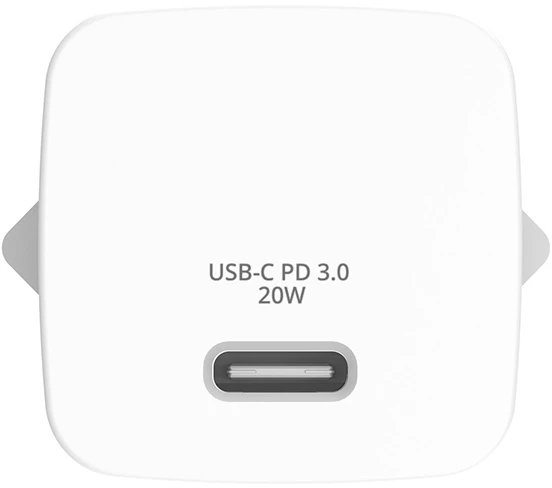 Verbatim, Įkroviklis Mini GaN su kablem 1 x USB-C, balta, 20 W, Power Delivery 3.0