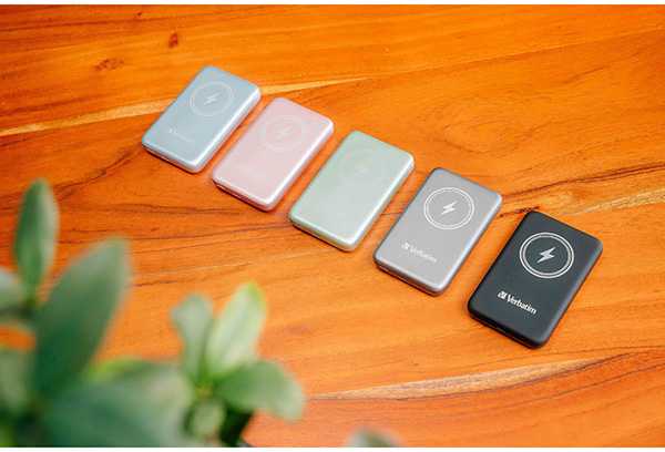 Verbatim Powerbank indukcinis `n` Go 15W 10000mAh belaidis Magnetic juodos spalvos 32245