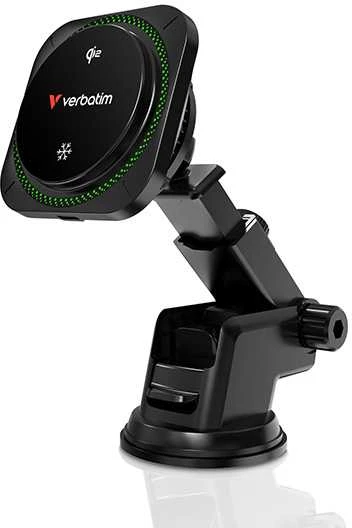 Verbatim automobilinis įkroviklis n Drive Qi2 15W RGB CND-01 juodos spalvos 31860