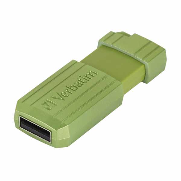 „Verbatim“ USB atmintinė, USB 2.0, 128 GB, Store,N,Go PinStripe, žalia, 49462, duomenų archyvavimui