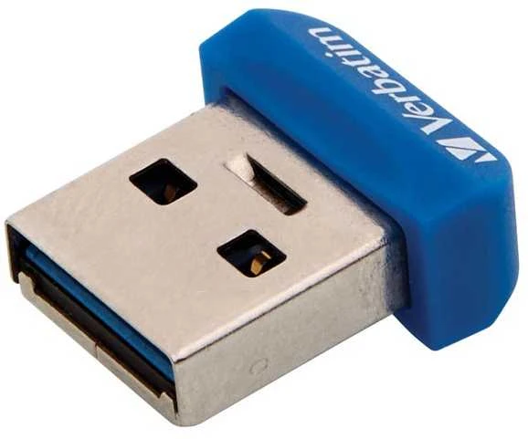Verbatim USB atmintinė, USB 3.0, 32 GB, nano, Store N Stay, mėlyna, 98710, USB A
