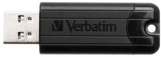 Verbatim PinStripe USB atmintukas 64 GB USB A tipo 3.2 Gen 1 (3.1 Gen 1) Juoda