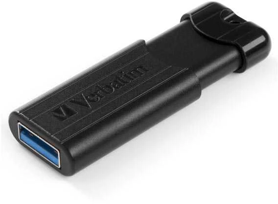 Verbatim PinStripe USB atmintukas 64 GB USB A tipo 3.2 Gen 1 (3.1 Gen 1) Juoda