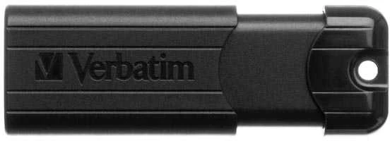 Verbatim PinStripe USB atmintukas 64 GB USB A tipo 3.2 Gen 1 (3.1 Gen 1) Juoda