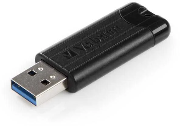 Verbatim PinStripe USB atmintukas 64 GB USB A tipo 3.2 Gen 1 (3.1 Gen 1) Juoda