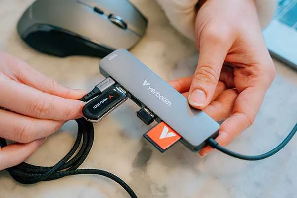 Pendrive Verbatim Plectra 64GB USB-C juodos spalvos 30224