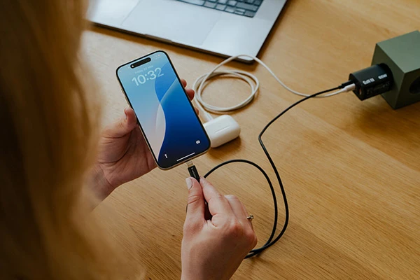 Verbatim Sync & Charge USB-C į Lightning essentials 27W kabelis juodos / baltos spalvos, 2 vnt. 32392