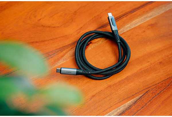 Kabelis Verbatim Sync & Charge USB-C į USB-C 100W display 120cm juodos spalvos 31848