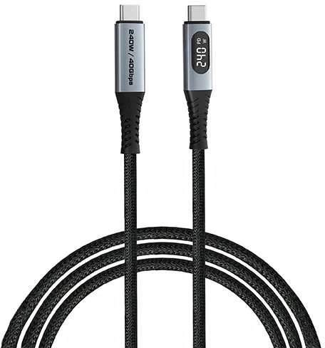 „Verbatim“ USB kabelis USB C (M) - USB C (M), 240 W, 1,2 m, juodas, dėžutė, 31849