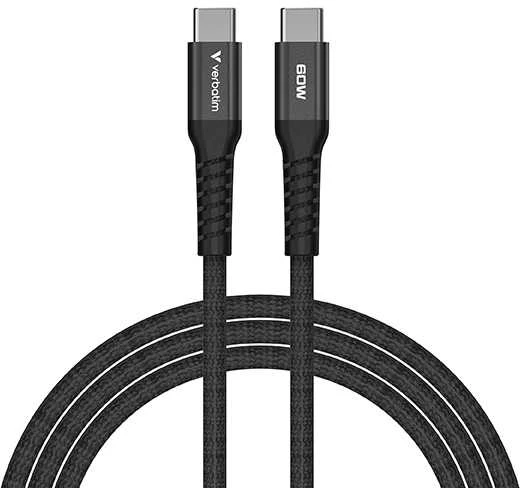 Verbatim USB-C laidas USB C (M) - USB C (M), 60W, 1.2m, magnetinis, juodas, dėžutėje, 31859
