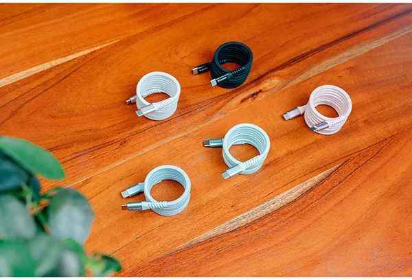 „Verbatim“ magnetinis sinchronizavimo ir įkrovimo kabelis USB-C į USB-C, 60 W, 120 cm, Žalias