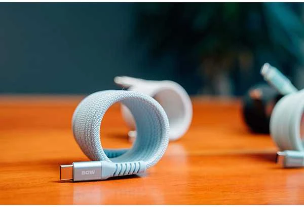„Verbatim“ magnetinis sinchronizavimo ir įkrovimo laidas USB-C į USB-C, 60 W, 120 cm, Mėlyna