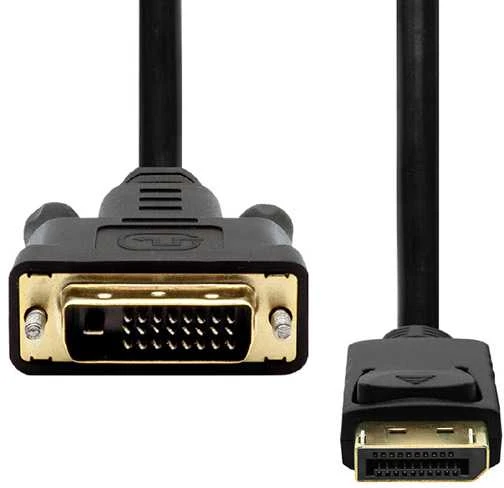 Nezatříděno Vaizdo kabelis DisplayPort M - DVI (24+1) M, 2m, paauksuotos jungtys, juodas, EOL