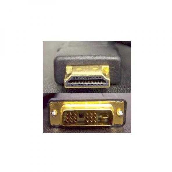 Vaizdo kabelis DVI (18+1) M - HDMI M, 2m, paauksuotos jungtys, juodas, su logotipu, EOL