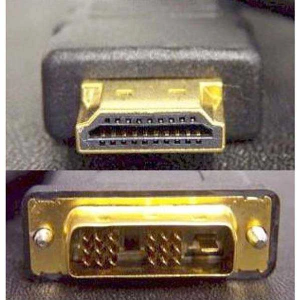 Vaizdo kabelis DVI (18+1) M - HDMI M, 3m, paauksuotos jungtys, juodas, su logotipu, EOL