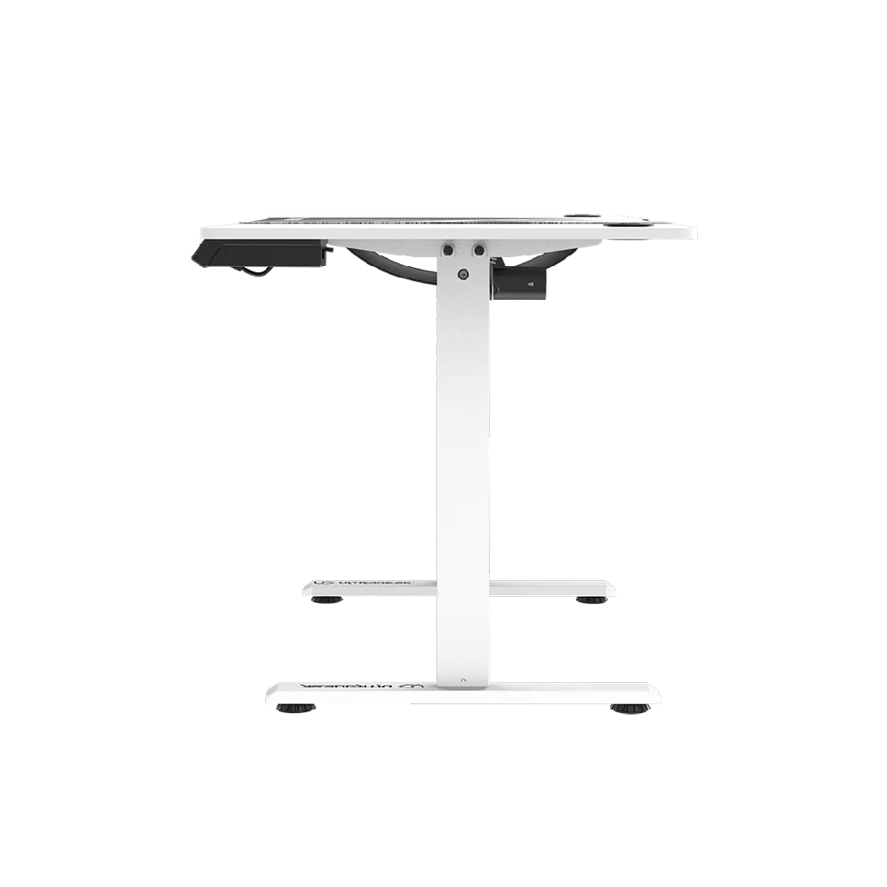 Žaidimų stalas Ultradesk LEVEL V2, 140 x 68 cm, Baltos spalvos