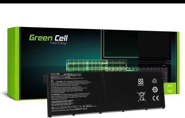 Green Cell Žalias Cell GREENCELL AC52 Baterija Žalias Cell AC14B8K AC14B18J skirta Acer Aspire E 11 ES1-111M ES1-131 E 15 E
