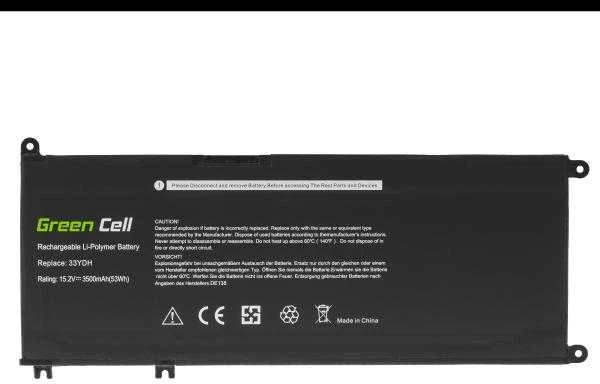 Green Cell Žalias Cell GREENCELL DE138 Bateria Žalias Cell 33YDH do Dell Inspiron G3 3579 3779 G5 5587 G7 7588 7577 7773