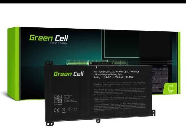 Green Cell Žalias Cell Žalias Cell BK03XL akumuliatorius, skirtas HP Pavilion x360 14-BA 14-BA015NW 14-BA022NW 14-BA024NW 14-BA102NW 14-BA104NW