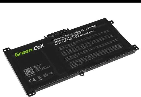 Green Cell Žalias Cell Žalias Cell BK03XL akumuliatorius, skirtas HP Pavilion x360 14-BA 14-BA015NW 14-BA022NW 14-BA024NW 14-BA102NW 14-BA104NW