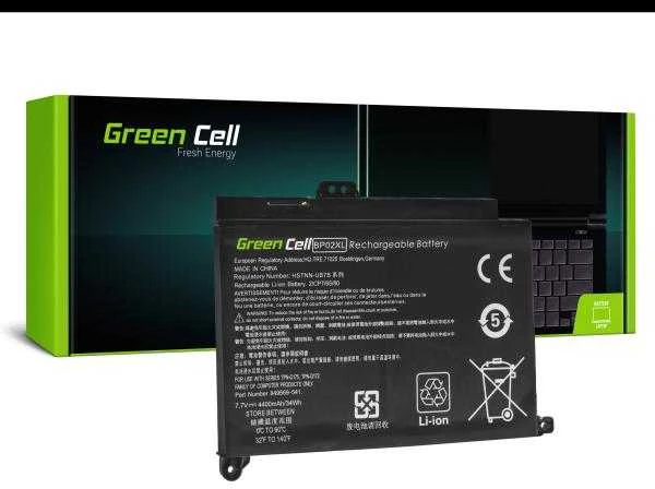 Green Cell Žalias Cell GREENCELL Baterija BP02XL, skirta HP Pavilion 15-AU 15-AU051NW 15-AU071NW 15-AU102NW 15-AU107NW 15-AW 15-AW010NW