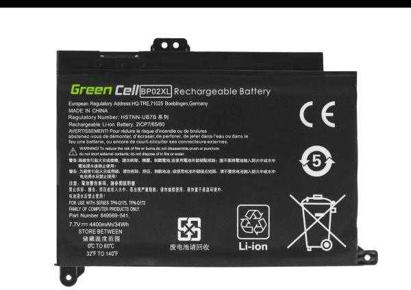 Green Cell Žalias Cell GREENCELL Baterija BP02XL, skirta HP Pavilion 15-AU 15-AU051NW 15-AU071NW 15-AU102NW 15-AU107NW 15-AW 15-AW010NW