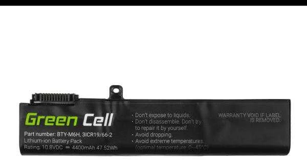 Green Cell Žalias Cell Nešiojamojo kompiuterio baterija Žalias Cell BTY-M6H, skirta MSI GE62 GE63 GE72 GE73 GE75 GL62 GL63 GL73 GL65 GL72 GP62 GP63 GP72 GP73 GV62 GV72 PE60 P