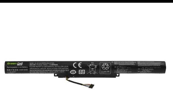 Žalias Cell PRO akumuliatorius L14L4A01, skirtas Lenovo Z51 Z51-70 IdeaPad 500-15ISK