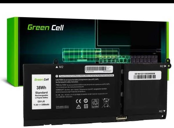 Green Cell Žalias Cell Žalias Cell baterija G91J0 į Dell Latitude 3320 3330 3520 Inspiron 15 3511 3525 5510
