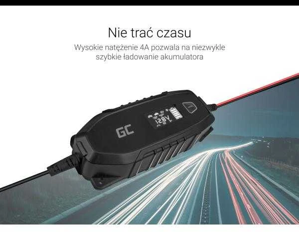 Green Cell Žalias Cell Žalias Cell akumuliatoriaus įkroviklis - su išmaniąja diagnostikos funkcija - 6-12V/4A/120Ah