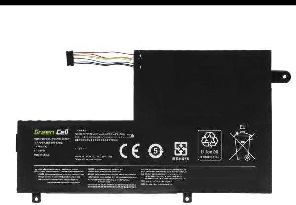 Žalias Cell baterija L14M3P21 skirta Lenovo Yoga 500-14IBD 500-14ISK 500-15IBD 500-15ISK