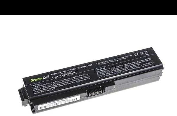 Green Cell Žalias Cell Žalias Cell baterija, skirta Toshiba Satellite C650 C650D C660 C660D L650D L655 L750 PA3817U-1BRS / 11.1V 6600mAh