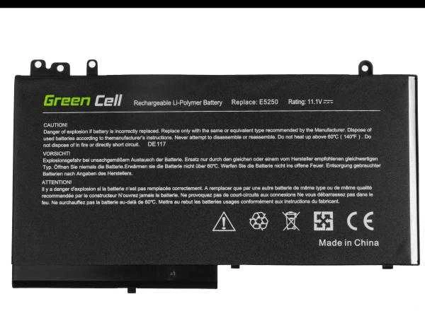 Green Cell Žalias Cell Bateria Žalias Cell RYXXH do Dell Latitude 11 3150 3160 12 E5250