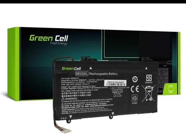 Green Cell Žalias Cell Nešiojamojo kompiuterio baterija Žalias Cell SE03XL HSTNN-LB7G HSTNN-UB6Z, skirta HP Pavilion 14-AL 14-AV