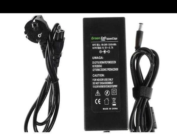 Green Cell Žalias Cell Žalias Cell PRO Nešiojamojo kompiuterio įkroviklis Dell 130W | 19,5 V | 6.7A | 7,4-5,0 mm