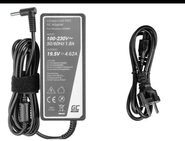 Green Cell Žalias Cell GREENCELL AD65P įkroviklis / kintamosios srovės adapteris Žalias Cell PRO 19.5V 4.62A 90W skirtas HP 250 G2 ProBook 650 G2