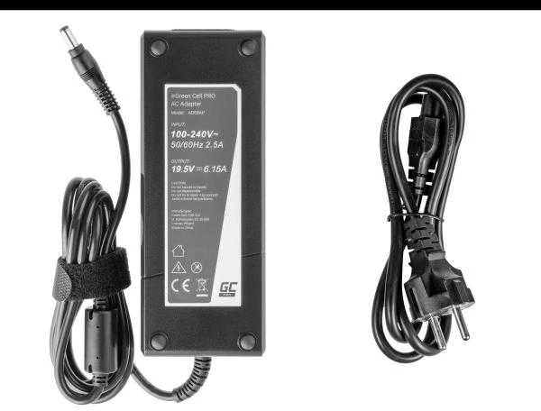 GREENCELL AD69AP įkroviklis / kintamosios srovės adapteris Žalias Cell PRO skirtas Lenovo 19.5V 6.15A 120W 5.5-2.5mm