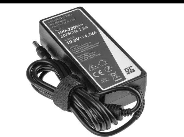 Nešiojamų kompiuterių įkroviklis Greencell AD27AP PRO 90W 19V Toshiba, Asus