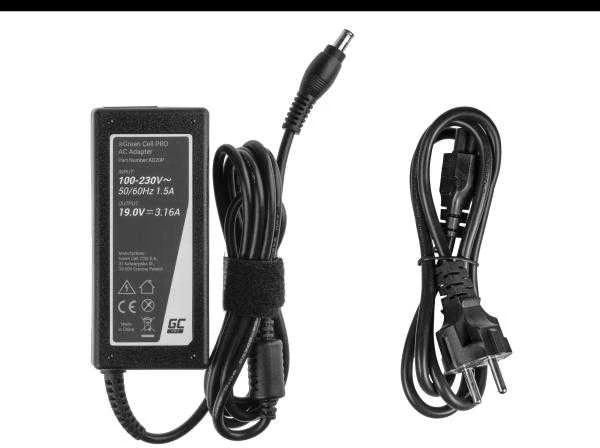 Nešiojamų kompiuterių įkroviklis Greencell AD20P PRO 60W 19V Samsung