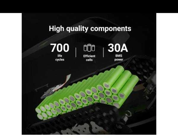 Green Cell Žalias Cell Žalias Cell E-bike akumuliatorius 48V 13Ah 624Wh Down Tube Ebike EC5 skirta Samebike SMLRO su įkrovikliu