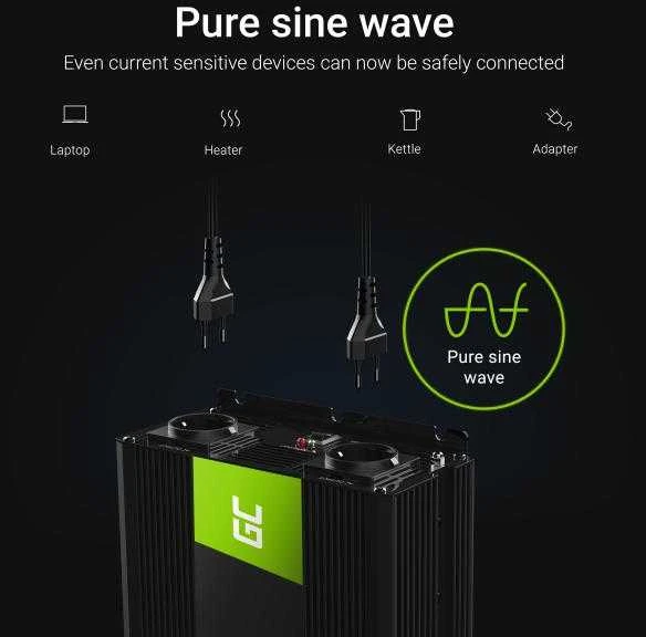 Žalias Cell Inverteris 12V/230V 3000W/6000W Sinusinė išėjimo įtampa Žalias Cell