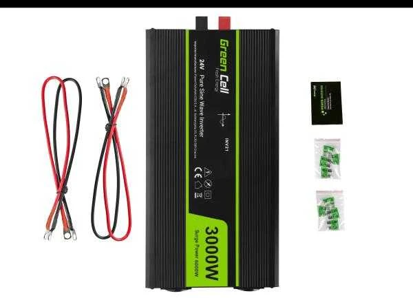 Žalias Cell Inverteris 24V/230V 3000W/6000W Sinusinė išėjimo įtampa Žalias Cell
