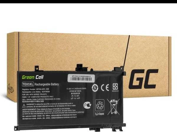 Žalias Cell TE03XL baterija, skirta HP Omen 15-AX052NW 15-AX055NW 15-AX075NW 15-AX099NW, HP Pavilion 15-BC402NW
