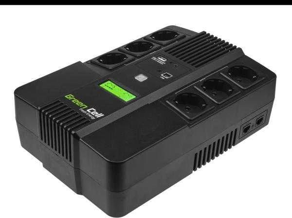 Green Cell Žalias Cell GREENCELL UPS07 UPS Žalias Cell AiO su LCD 800VA
