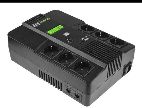 Green Cell Žalias Cell GREENCELL UPS07 UPS Žalias Cell AiO su LCD 800VA