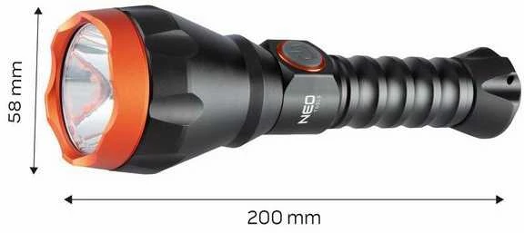 Neo Tools įkrovimo lempa, 1xled, 1x4000 mah, usb, 10w, 4 apšvietimo režimai