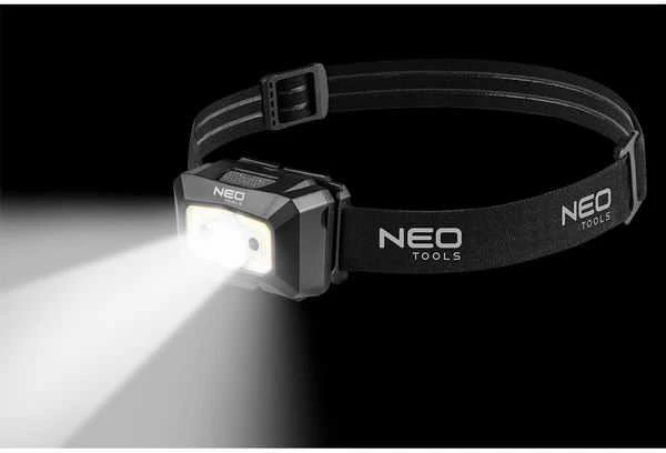 Latarka, Žibintuvėlis, Įkraunamas USB priekinis žibintas, 250 lm COB LED + judesio jutiklis