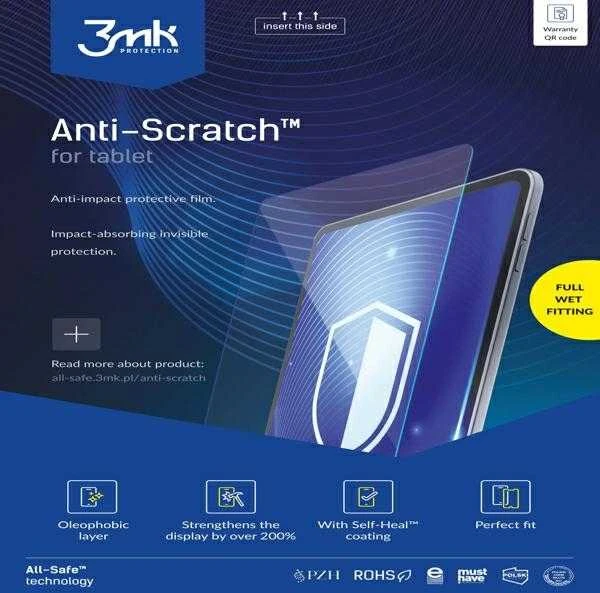 3Mk Protection All-Safe - AIO Anti-Scratch Planšetė Full Wet Fitting 5 vnt.